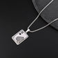Personality Ace King Playing Card Stainless Steel Pendant Necklace for Men Rectangle Sweater Necklace Party Punk Jewelry